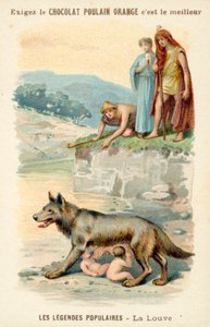 La lupa che allatta Romolo e Remo da French School